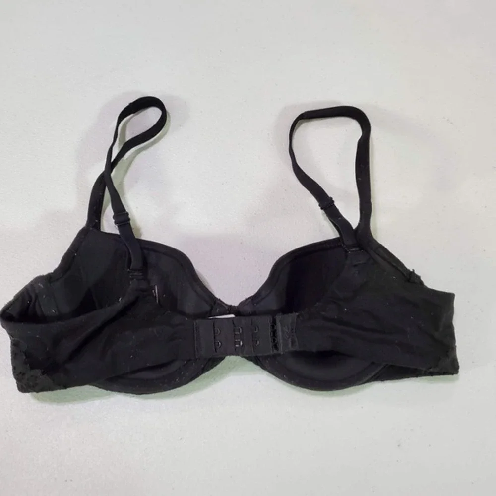 Victoria's Secret Women Bra 34B Black Body by Lined Demi Underwire‎ Lace